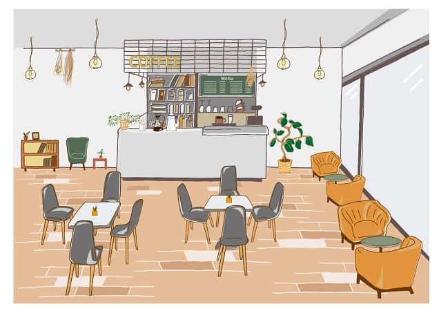カフェ、レストラン