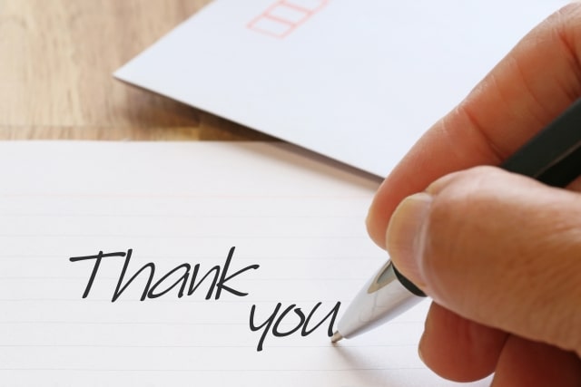 感謝の手紙